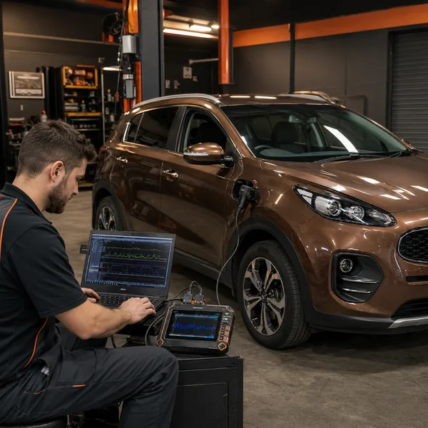 Manutenção de ar‑condicionado em oficina Point Motors