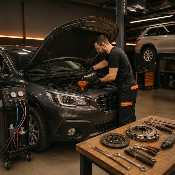 Troca de embreagem em oficina Point Motors