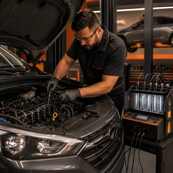 Diagnóstico de injeção eletrônica em oficina Point Motors